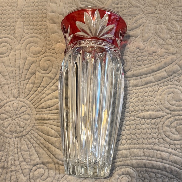 Mikasa Other - Celebrations by Mikasa Red and Clear Crystal Vase